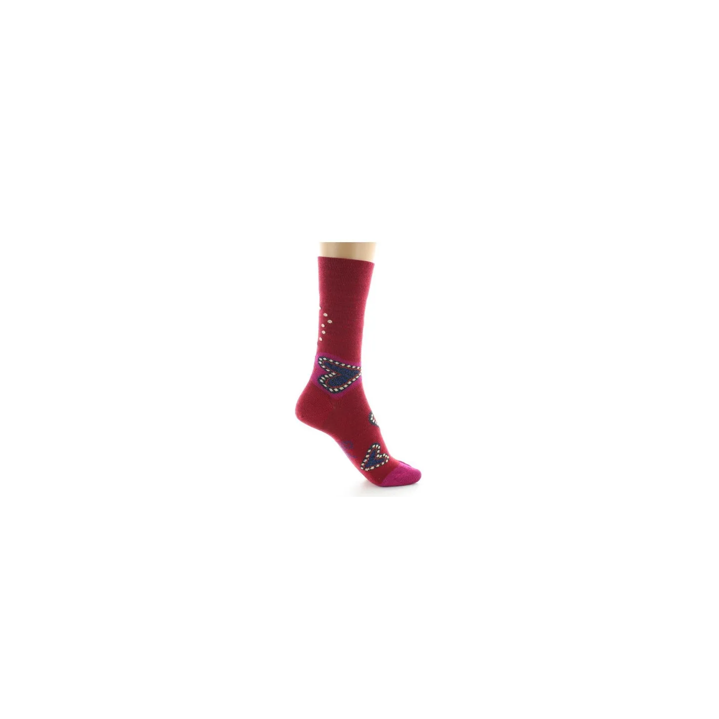 Women's Wool Heart Socks Made in France - Berthe   Reference: 18900| Chapellerie Traclet