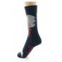 Women's Coral Wool Socks Made in France - Berthe