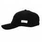 Black Velvet Baseball Cap with Ear Flaps - Traclet