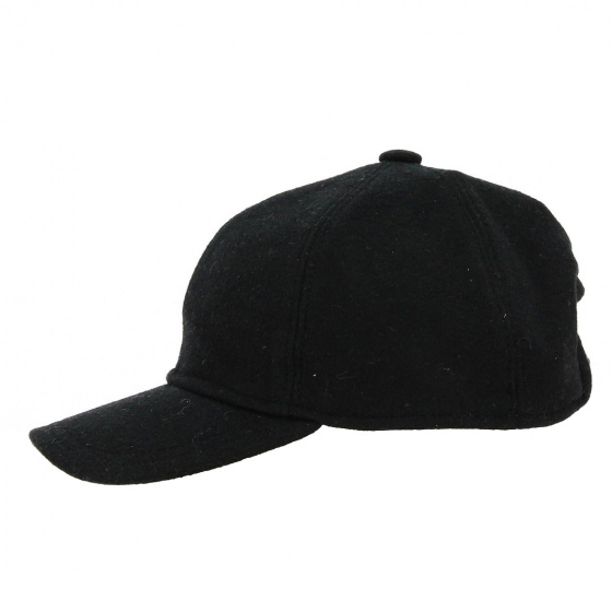 Casquette Baseball Panno Laine Noire - Traclet Casquette Baseball Panno Laine Noire - Traclet