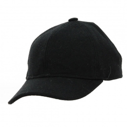 Panno Black Wool Baseball Cap - Traclet