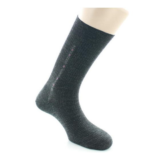 Men's Socks for Sensitive Legs Anthracite Made in France - Perrin