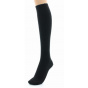 High Mid-Calf Wool Socks Black Made in France - Perrin