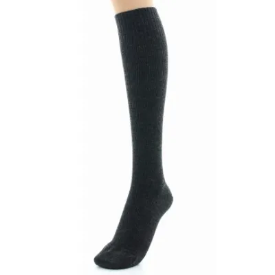 Chaussettes Hautes Mi-Bas Laine Anthracite Made in France - Perrin