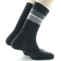 Set of 2 Men's Anthracite Wool Socks Made in France - Perrin