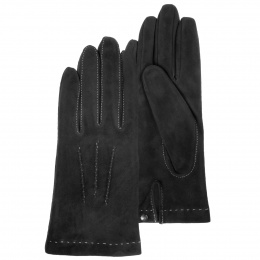 Women's gloves Black goatskin - Isotoner