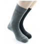 Set of 2 Men's Plain Wool Socks Made in France - Perrin