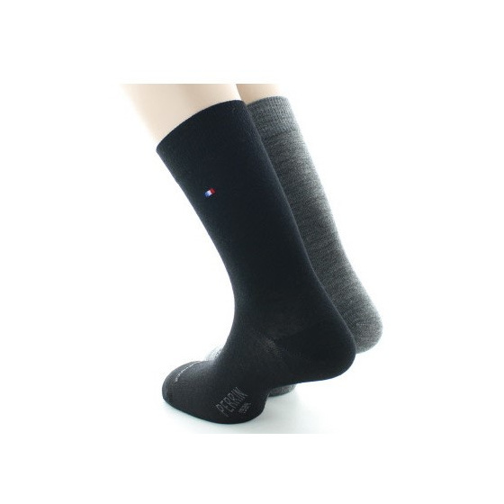 Lot 2 Chaussettes Hommes Unie Laine Made in France - Perrin Lot 2 Chaussettes Hommes Unie Laine Made in France - Perrin