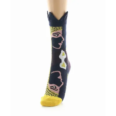 Women's Fancy Mid-Calf Socks - Berthe Reference: 14826