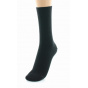 Women's Ribbed Glitter Black Socks Made in France - Perrin