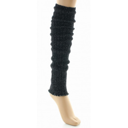 Women's Black Glitter Gaiters Made in France - Perrin