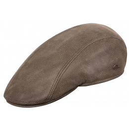 Jackson Domed Leather Cap in Brown - Göttmann