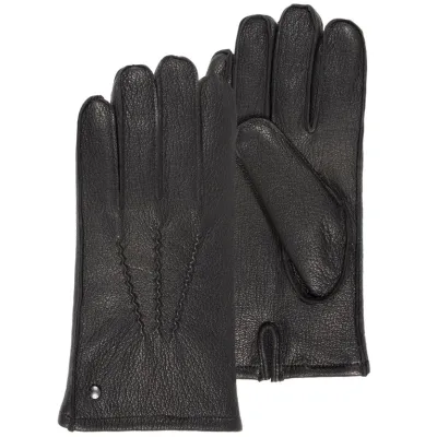 Gants Homme Cuir Chèvre Noir - Isotoner Reference : 18928 | Chapellerie Traclet