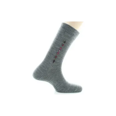 Chaussettes Hommes Gris Laine Made in France - Perrin