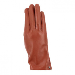 double silk leather glove isotoner
