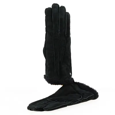 Gants Homme Cuir Porc Noir - Isotoner Référence : 15078