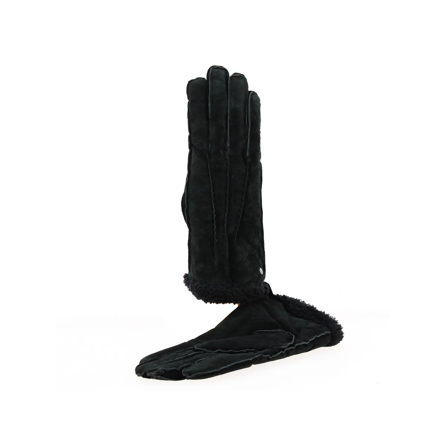 Gants Homme Cuir Porc Noir - Isotoner Référence : 15078