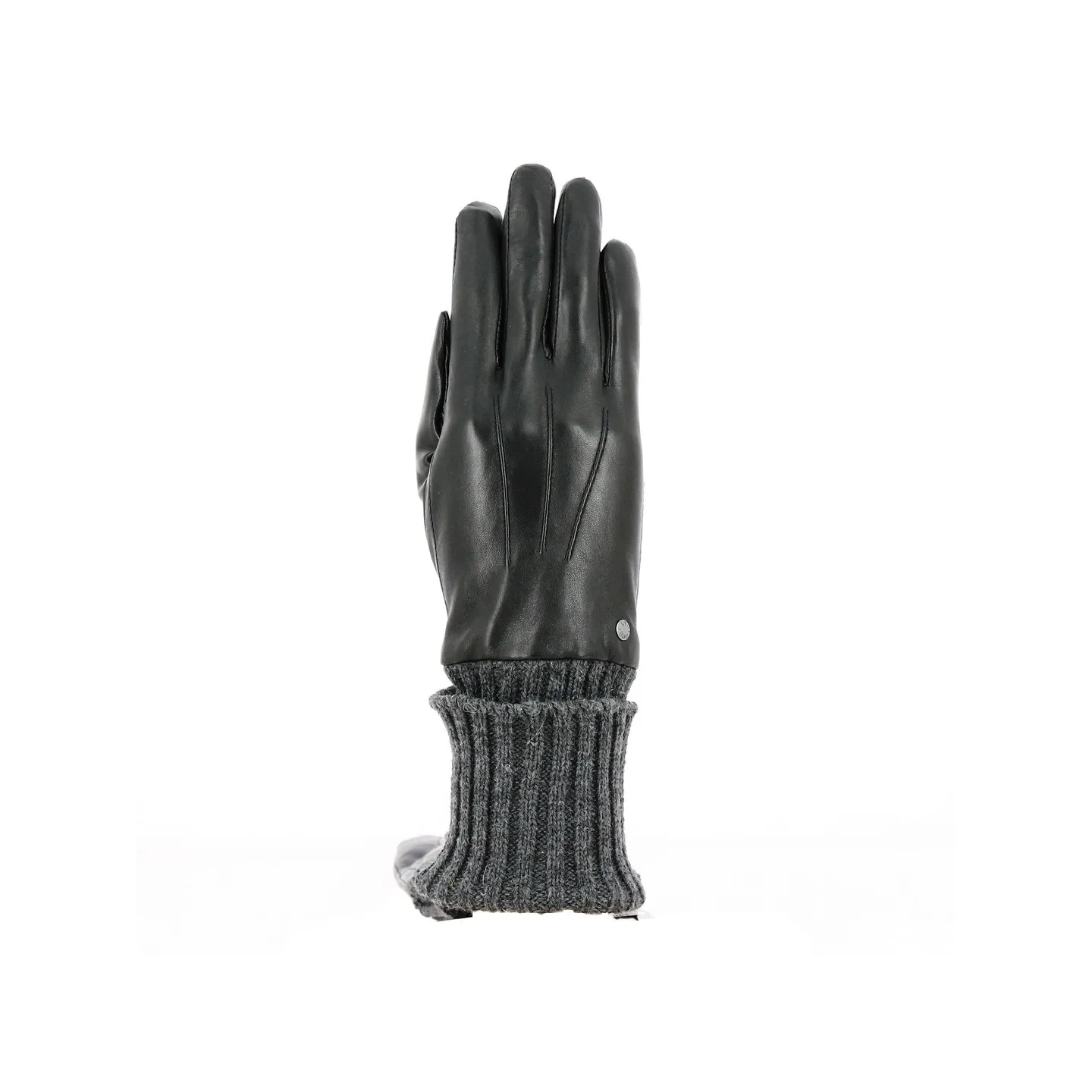 Gants Cuir Doublé Polaire Noir - Isotoner Référence : 15043