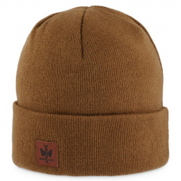 Brown Dulce Beanie with Turn-up - Pipolaki