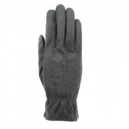 Gray Touchscreen Polyester Gloves - Isotoner