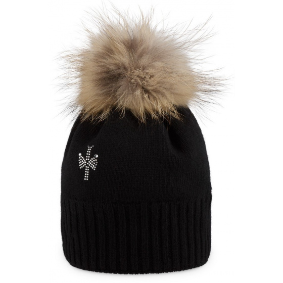 Bonnet Giulia Strass Noir - Pipolaki Bonnet Giulia Strass Noir - Pipolaki