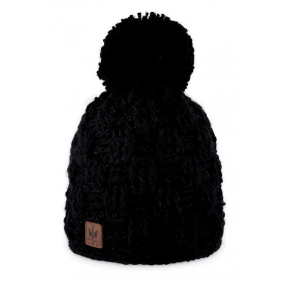 Black Armony Pom-Pom Beanie - Pipolaki