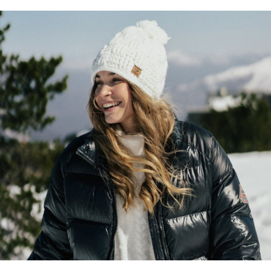 White Armony Pompom Beanie - Pipolaki