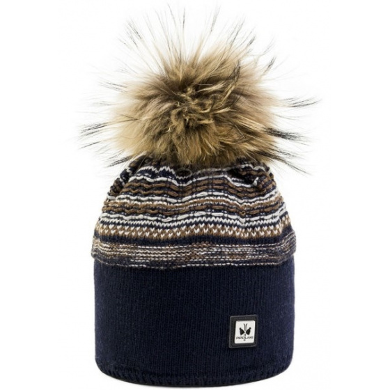 Bonnet à Pompon Verone Marine - Pipolaki Bonnet à Pompon Verone Marine - Pipolaki