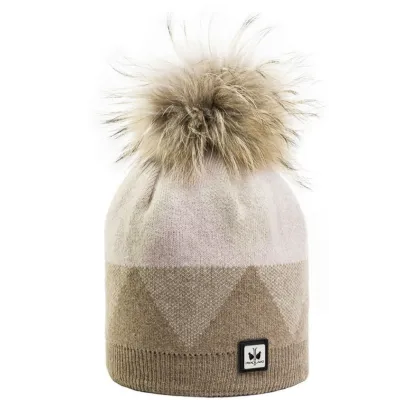 Bonnet à Pompon Maresca Taupe - Pipolaki