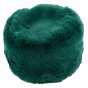 Green Courchevel Fur Hat - Traclet