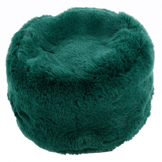 Toque Fourrure Courchevel Vert - Traclet