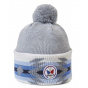 Charles Light Grey Pom-Pom Beanie - Pipolaki