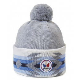 Charles Light Grey Pom-Pom Beanie - Pipolaki