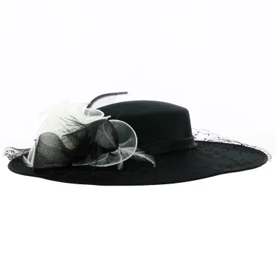 Marinas Black Ceremonial Hat - Traclet Reference: 2753 | Traclet Hatmakers