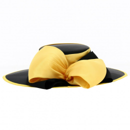 Black and Yellow Edith Ceremonial Hat - Traclet