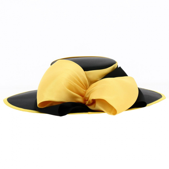 Edith Ceremonial Hat Black and Yellow - Traclet