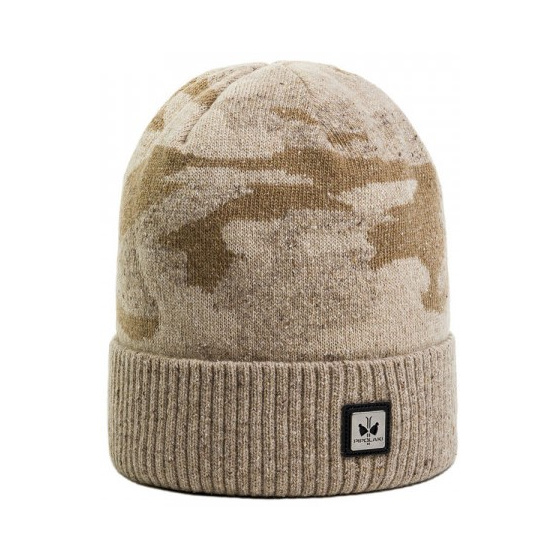 Ennio Wool & Silk Beige Beanie - Pipolaki