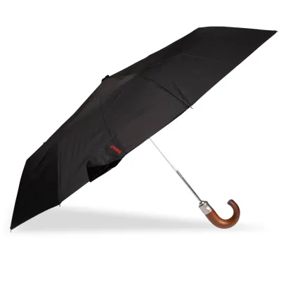 Parapluie Crook Bois Noir - Isotoner Référence : 16966