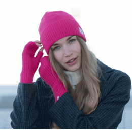 Women's Celeste Pink Beanie - Pipolaki