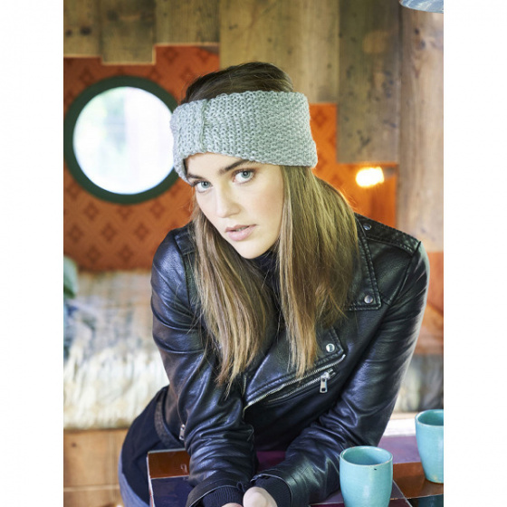 Grey Knit Bow Nunka Headband - Pipolaki Grey Knit Bow Nunka Headband - Pipolaki