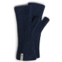 Alix Black Fingerless Gloves Made in France - Pipolaki