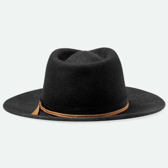 Washed Black Dayton Traveller Hat - Brixton