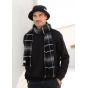 Men's Robin Black Scarf - Pipolaki