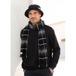 Men's Black Robin Scarf - Pipolaki