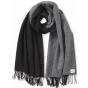 Reversible Scarf Louise Black & Gray - Pipolaki