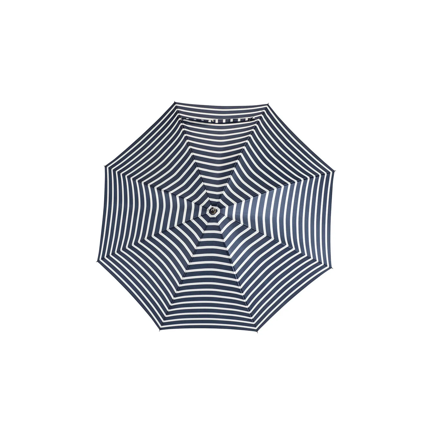 Navy Striped Walking Umbrella for Women - Piganiol Reference: 14984