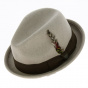 Trilby Gain Mouse Grey Wool Felt Hat - Brixton