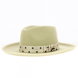 Reno Beige Wool Felt Fedora Hat - Brixton