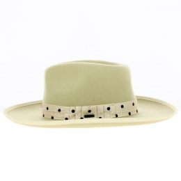 Reno Beige Wool Felt Fedora Hat - Brixton