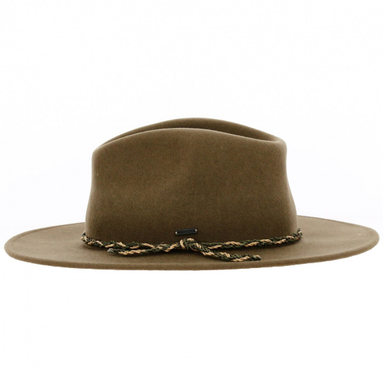 Chapeau Messer Western Feutre Laine Marron - Brixton